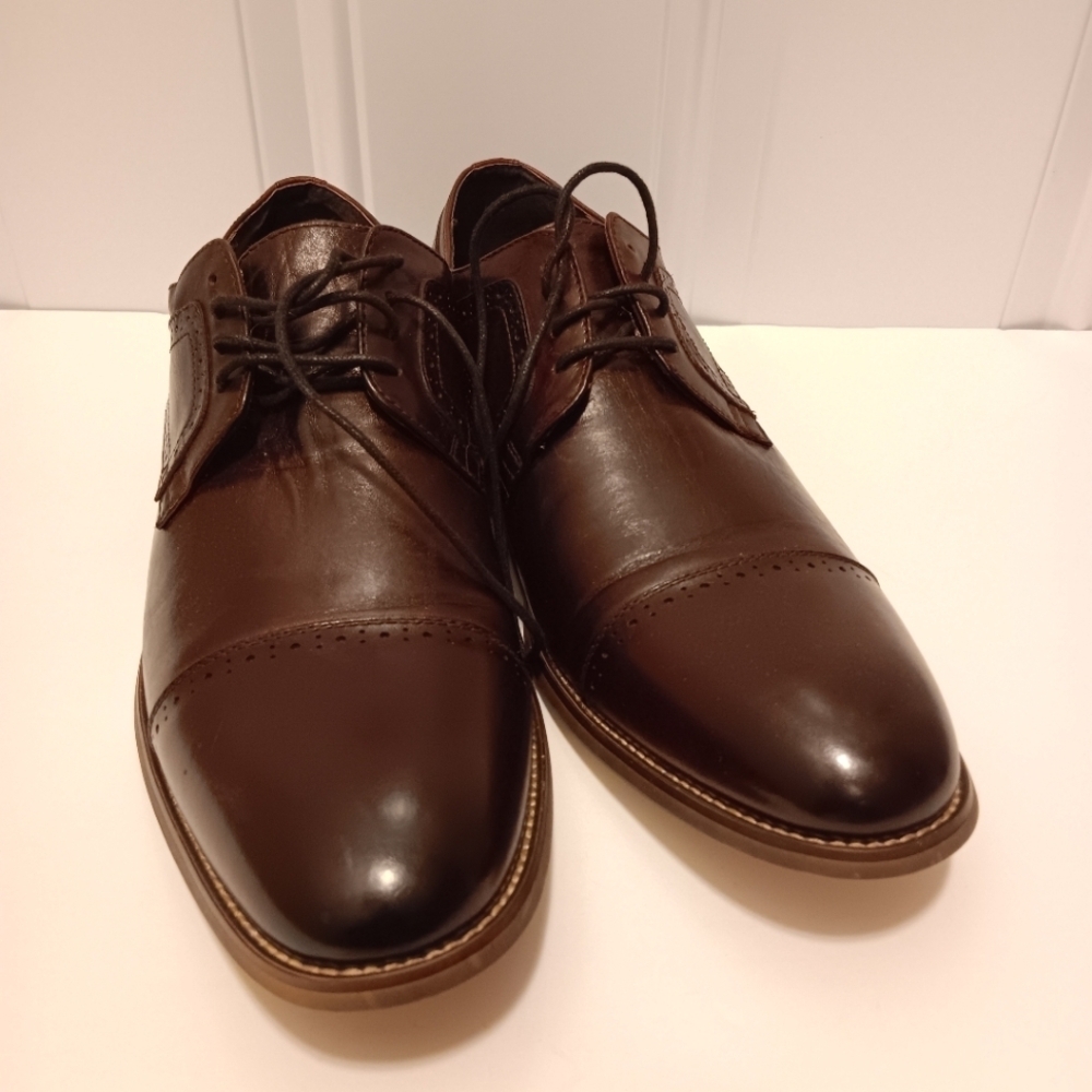 Stacy Adams| Dickinson Cap Toe Oxford Burgundy Men's Sz 13 W Career Preppy